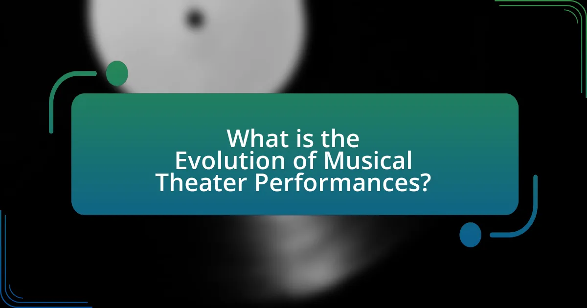 What is the Evolution of Musical Theater Performances?